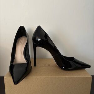 Schutz Black Patent Leather Heels
